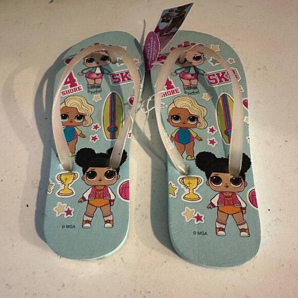 LOL Surprise Kids Flip Flops With Sunlight Color Changing Straps & Fun Character - Picture 6 of 8